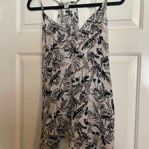 Old Navy Black & Cream Floral Camisole